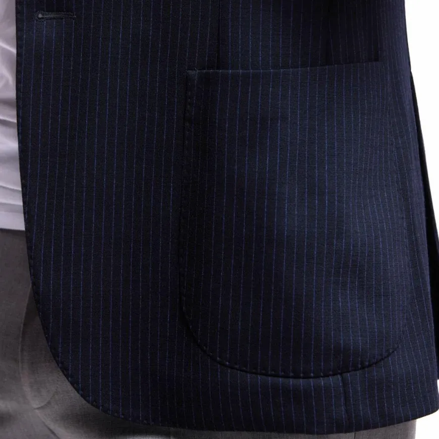 Blazer confort Gianni rayures craie