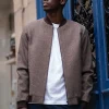Bomber James en laine non teinte claire