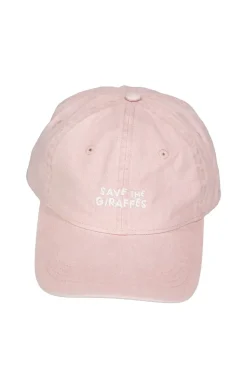 Casquette "Save the giraffes" Rose
