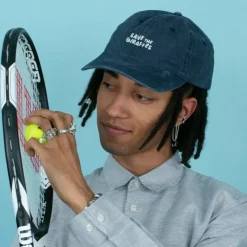 Casquette "Save the giraffes" Bleu