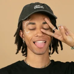 Casquette "Save the giraffes" Noire