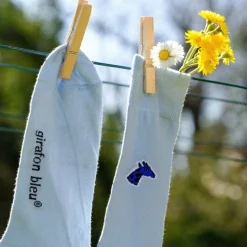 Chaussettes bleu ciel