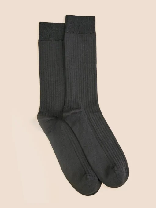 Chaussettes côtelées fil d'Écosse