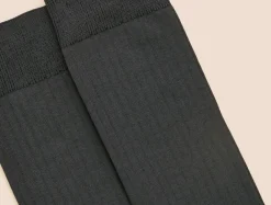 Chaussettes côtelées fil d'Écosse