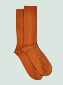 Chaussettes côtelées fil d'Écosse