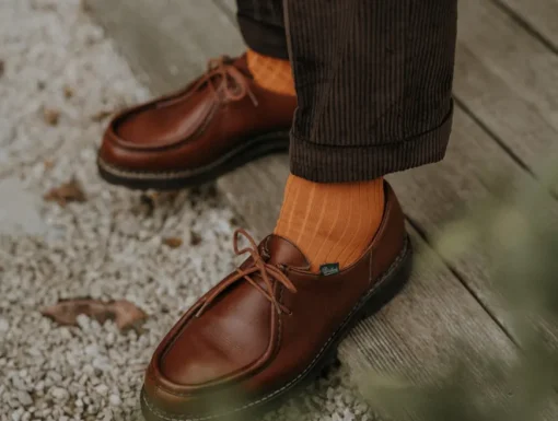 Chaussettes côtelées fil d'Écosse