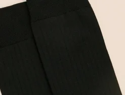 Chaussettes côtelées fil d'Écosse
