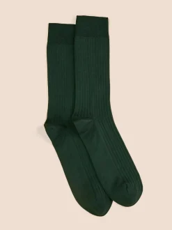 Chaussettes côtelées fil d'Écosse