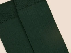 Chaussettes côtelées fil d'Écosse