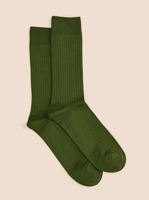 Chaussettes côtelées fil d'Écosse