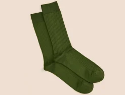 Chaussettes côtelées fil d'Écosse