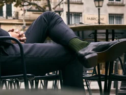 Chaussettes côtelées fil d'Écosse