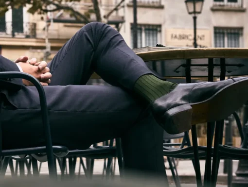 Chaussettes côtelées fil d'Écosse