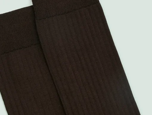 Chaussettes côtelées fil d'Écosse