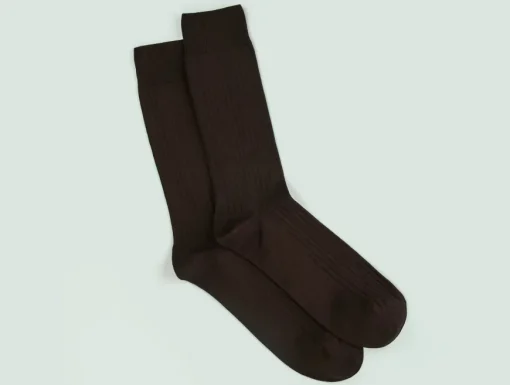 Chaussettes côtelées fil d'Écosse