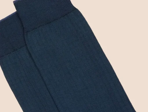 Chaussettes côtelées fil d'Écosse