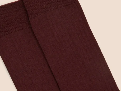 Chaussettes côtelées fil d'Écosse