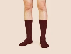 Chaussettes côtelées fil d'Écosse