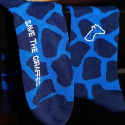 Chaussettes Girafe bleu