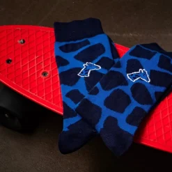 Chaussettes Girafe bleu