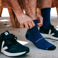 Chaussettes running/cycling bleues