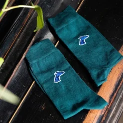Chaussettes vert bouteille