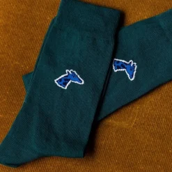 Chaussettes vert bouteille
