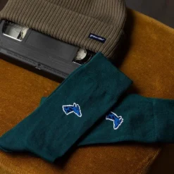 Chaussettes vert bouteille