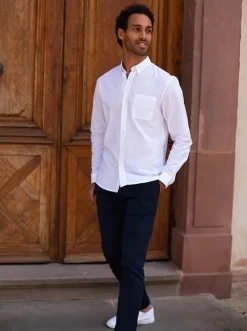 Chemise chambray Émile blanche