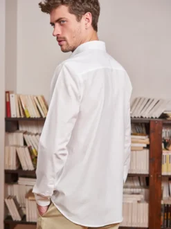 Chemise chambray Émile blanche