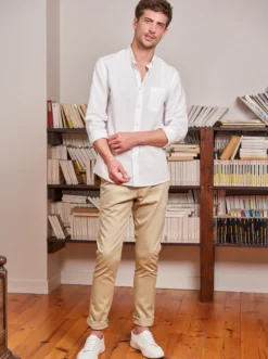Chemise chambray Émile blanche