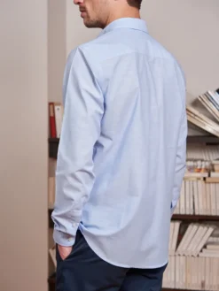 Chemise chambray Émile bleu ciel