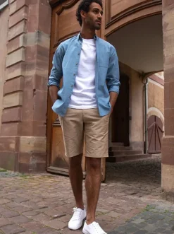 Chemise chambray Émile bleu clair