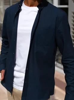 Chemise Chambray Émile marine