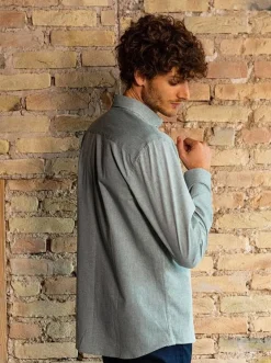 Chemise chambray Émile verte