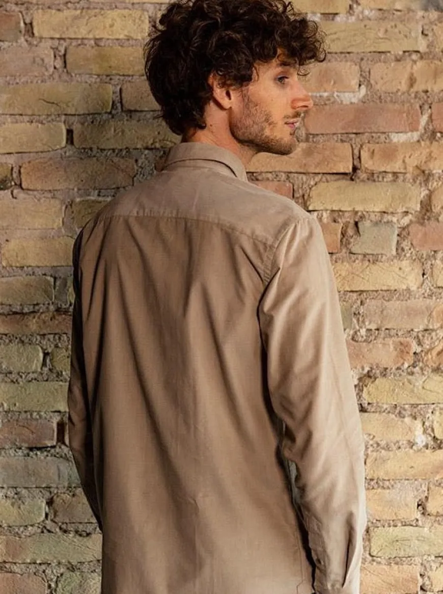 Chemise corduroy Émile beige