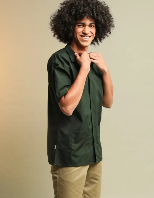Chemise Cuba pima upcyclé