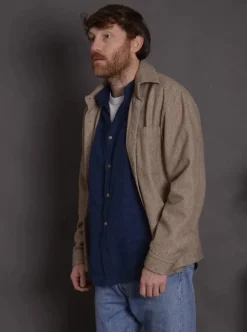 Chemise lin Capri Mao indigo