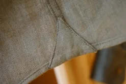 Chemise lin vert foncé