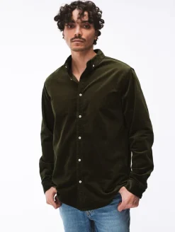 Chemise Milleraie vert olive