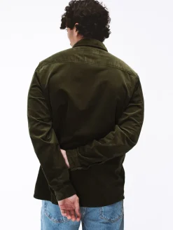 Chemise Milleraie vert olive
