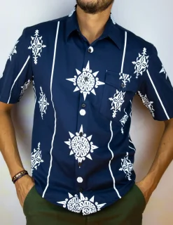 Chemise pima Belen bleue