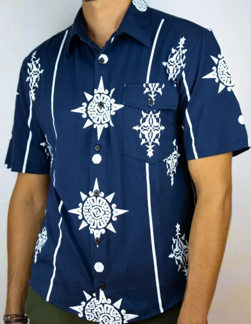 Chemise pima Belen bleue