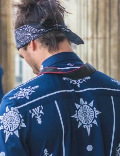 Chemise pima Belen bleue