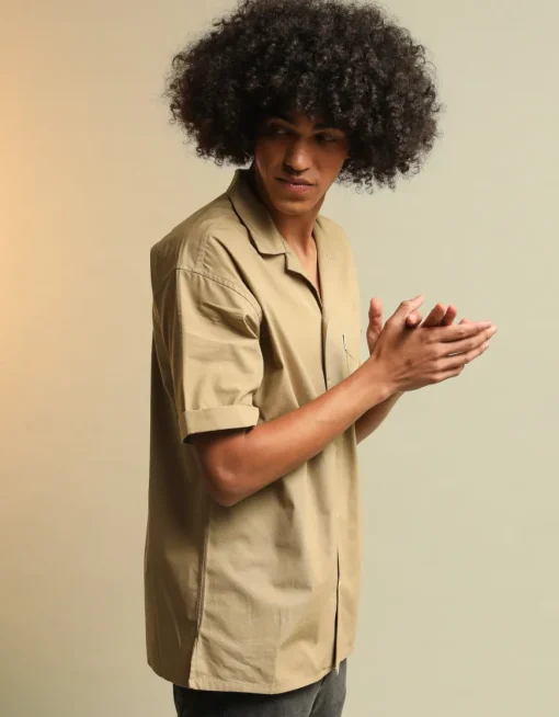 Chemise Sahara pima upcyclé