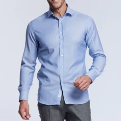 Chemise sportive Biella bleu Oxford Royal