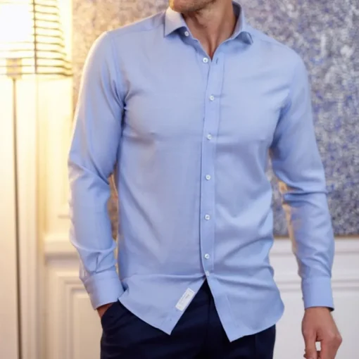 Chemise sportive Biella bleu Oxford Royal