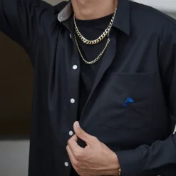 Chemise Upcyclée noire