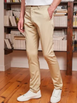 Chino Arthur coton bio beige