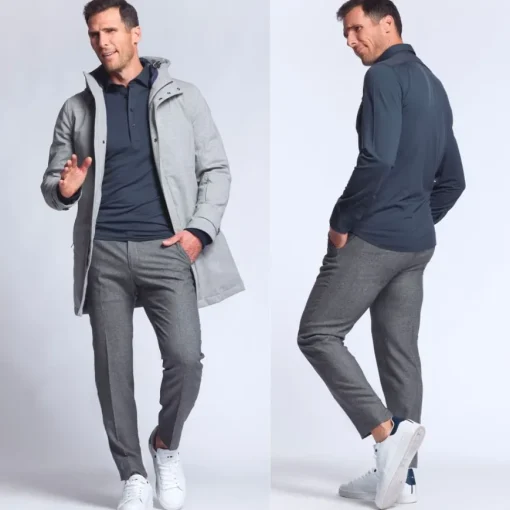 City pant sportif Frison gris chiné